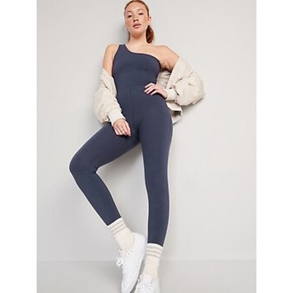 NWT Power chill 2X go dry one shoulder luxe stretch bodysuit active lounge comfy - Picture 1 of 12